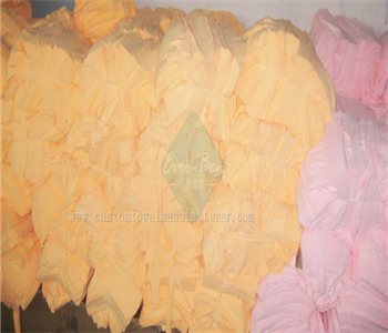 China Bulk Custom microfiber towel Factory Bepoke Orange Microfiber Fast Dry Towel Fabric Wholesale Supplier